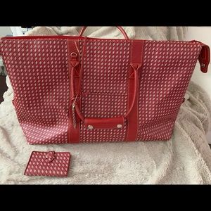 Brand new McLaughlin red weekend bag